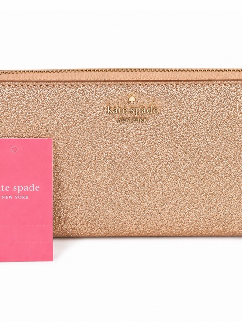 Kate Spade Large Continental Wallet Joeley in Rose Gold ORG RETAIL $189